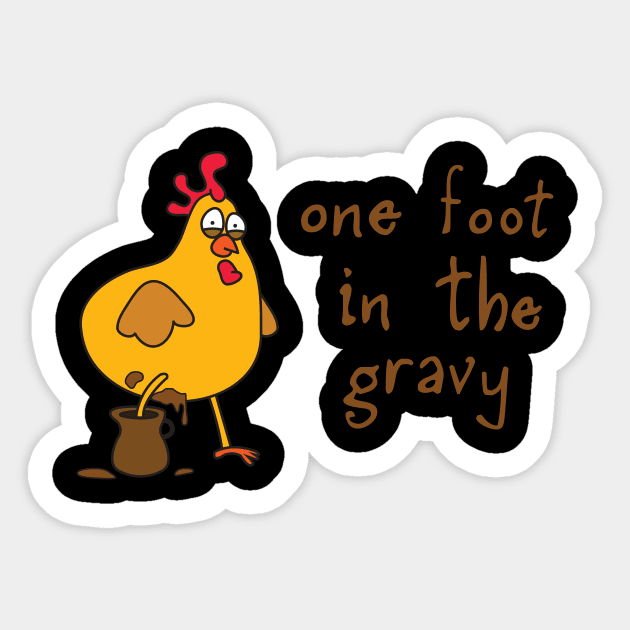 Chicken Gravy Sticker by serialmonkeykiller